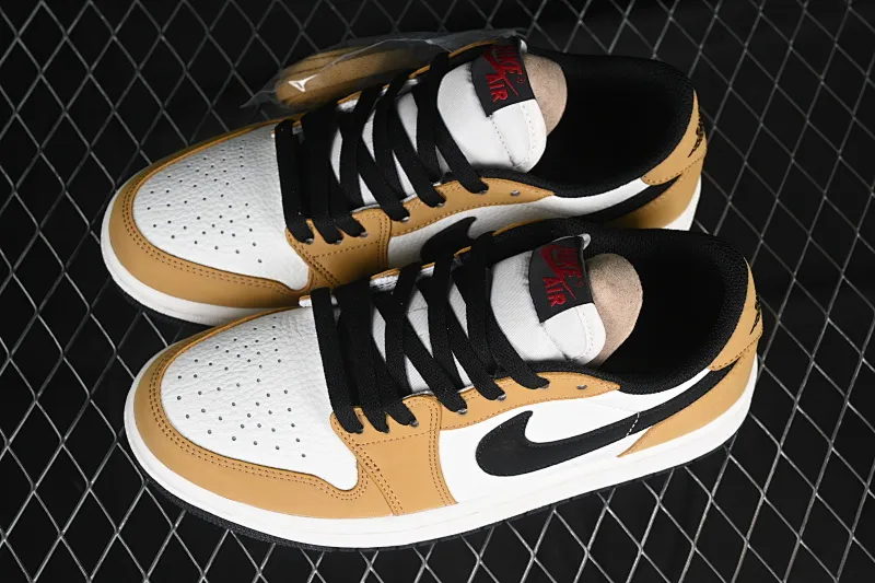 All categories Air Jordan Jordan series basketball shoes Air Jordan 1 Low Air Jordan 1 Low OG AJ1 Joe 1 white yellow black hook low-top cultural leisure sports sneakers CZ0790-107